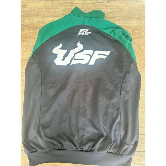 Adidas USF men’s green & black zipper jacket, size Large - Picture 2 of 9